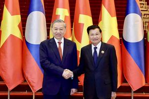 Tổng Bí thư Tô Lâm gửi thư chúc mừng Tổng Bí thư Lào Thongloun Sisoulith