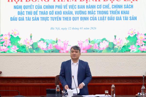 Gỡ khó khăn, tăng cường công khai, minh bạch trong đấu giá tài sản trực tuyến