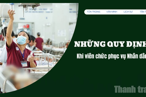 Những quy định khi viên chức phục vụ Nhân dân