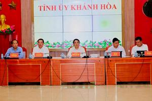 Đoàn đại biểu Đảng bộ tỉnh Khánh Hòa rà soát công tác chuẩn bị dự Đại hội XIV của Đảng