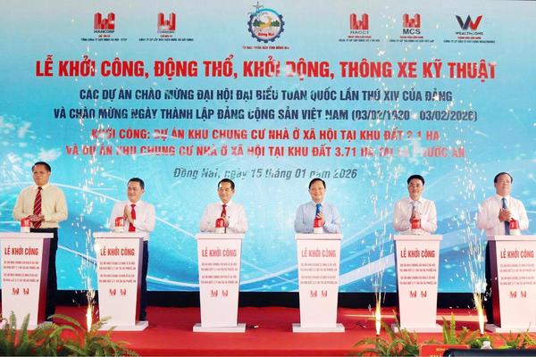 Đồng Nai: Khởi công xây dựng 2 dự án nhà ở xã hội tại xã Phước An