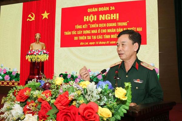 Quân đoàn 34 phát huy tinh thần thần tốc, hoàn thành xây dựng nhà ở giúp dân sau thiên tai