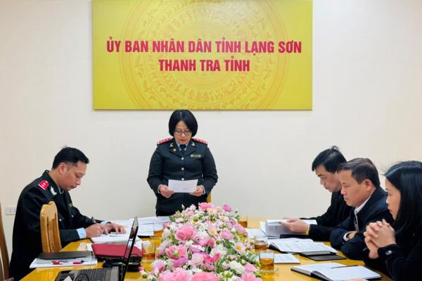 Thanh tra tỉnh Lạng Sơn thanh tra việc quản lý tài chính, tài sản tại Nhà khách Văn phòng UBND tỉnh
