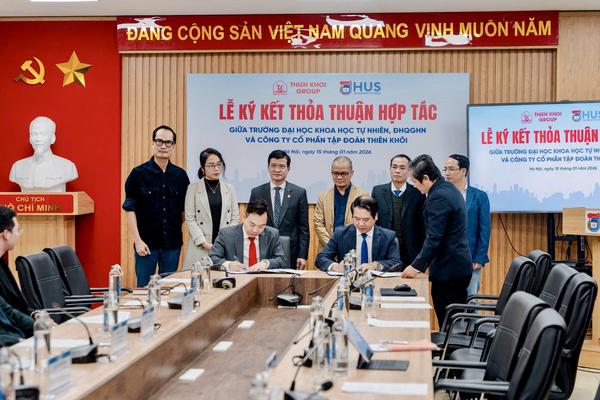 Đại học Khoa học Tự nhiên hợp tác với Thiên Khôi Group thúc đẩy đào tạo gắn thực tiễn