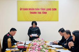 Thanh tra tỉnh Lạng Sơn sẽ thực hiện 20 cuộc thanh tra trong năm 2026