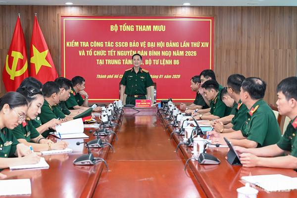 Kiểm tra công tác sẵn sàng chiến đấu bảo vệ Đại hội XIV của Đảng