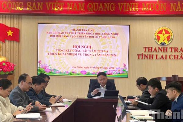 Thanh tra tỉnh Lai Châu triển khai nhiệm vụ trọng tâm năm 2026 về chuyển đổi số