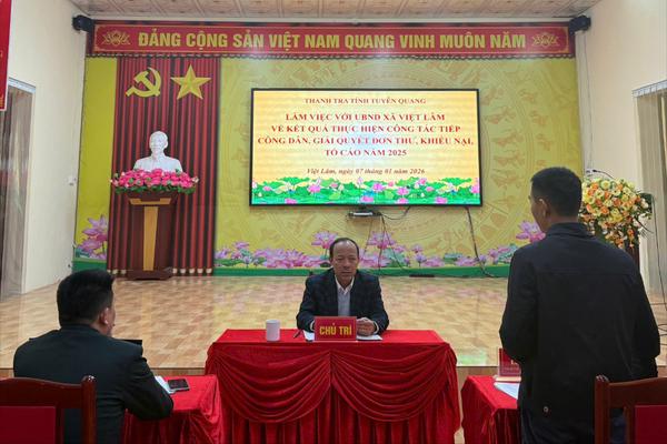 Cùng đồng hành với chính quyền cơ sở: Thanh tra Tuyên Quang tháo gỡ vướng mắc cho UBND xã