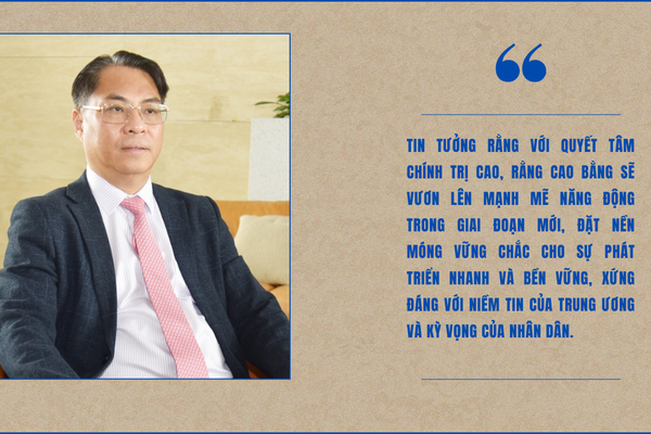 Bí thư Tỉnh ủy Phan Thăng An: Cao Bằng quyết tâm phấn đấu tăng trưởng GRDP bình quân 10%/năm