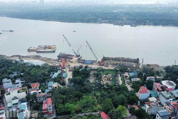 Hình hài cầu Tứ Liên hơn 20.000 tỷ đồng sau 8 tháng thi công