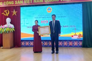 TAND hai cấp tỉnh Cao Bằng tiếp nhận, giải quyết 100% đơn trong năm 2025