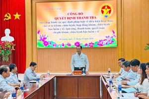 An Giang công bố quyết định thanh tra hoạt động khám bệnh, chữa bệnh bảo hiểm y tế