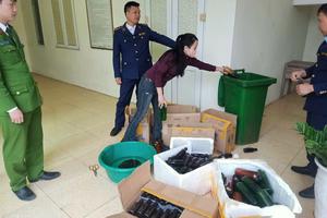 Thanh Hoá: Tiêu hủy gần 500 sản phẩm mỹ phẩm không rõ nguồn gốc, xuất xứ