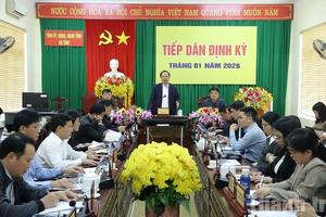 Bí thư Tỉnh ủy Hà Tĩnh tiếp dân phiên thứ nhất năm 2026