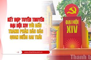 Kết hợp tuyên truyền Đại hội XIV với đấu tranh phản bác các quan điểm sai trái