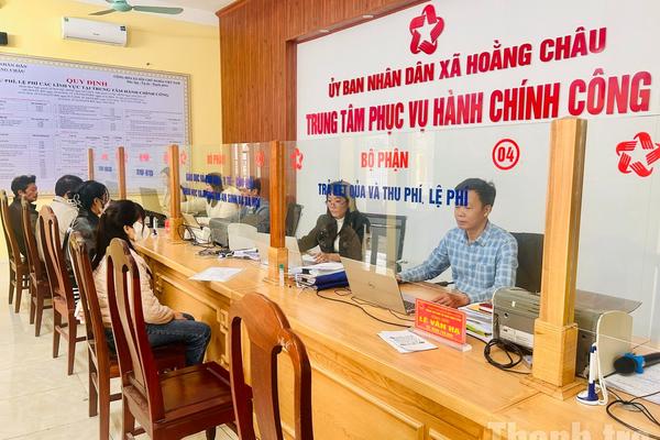 Thanh Hóa: Trung tâm hành chính công xã Hoằng Châu những ngày giáp Tết