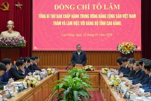 Tổng Bí thư định hướng con đường phát triển bền vững ở Cao Bằng