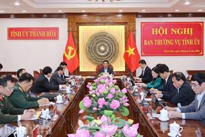 Ban Thường vụ Tỉnh ủy Thanh Hóa bàn các nội dung lớn về đầu tư