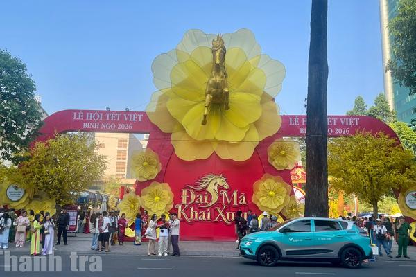 TP Hồ Chí Minh: Rạng rỡ đường mai trong Lễ hội Tết Việt