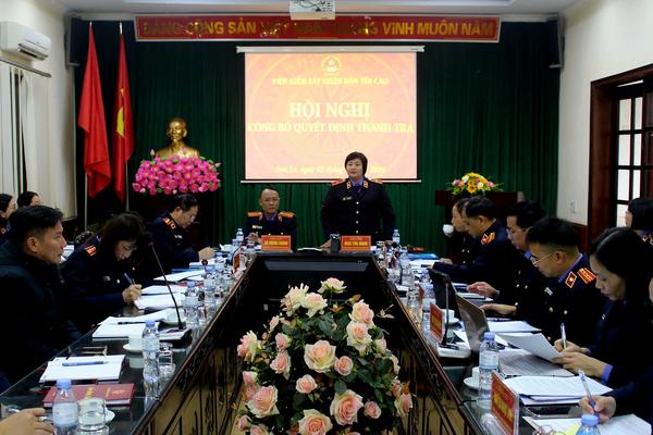 Tăng cường thanh tra, kiểm tra, giữ vững kỷ luật, kỷ cương trong ngành Kiểm sát