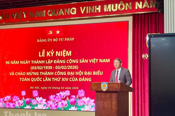 Xây dựng Đảng bộ Bộ Tư pháp trong sạch, vững mạnh toàn diện