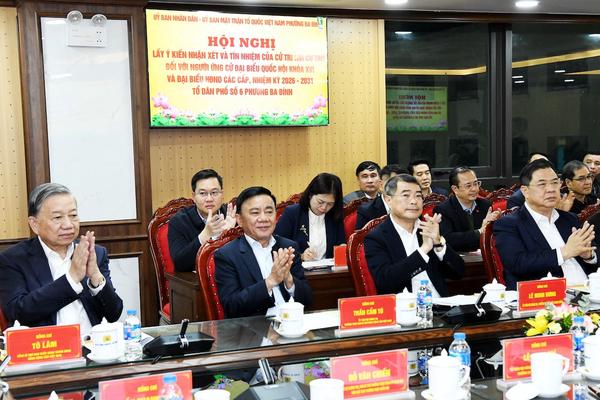 Cử tri nơi cư trú tín nhiệm tuyệt đối với 3 lãnh đạo chủ chốt ứng cử đại biểu Quốc hội khóa XVI