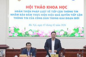 Mở rộng công khai, tăng trách nhiệm giải trình trong tiếp cận thông tin