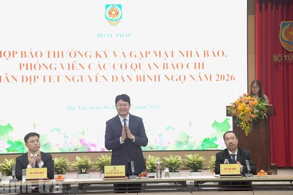 Báo chí là cầu nối giữa Bộ, ngành Tư pháp với người dân, doanh nghiệp