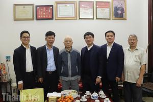 Phó Tổng Thanh tra Chính phủ Lê Sỹ Bảy thăm, chúc Tết nguyên lãnh đạo Thanh tra Chính phủ