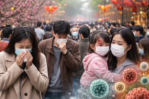 Cúm, sởi và bệnh hô hấp có nguy cơ bùng phát trong thời tiết nồm ẩm