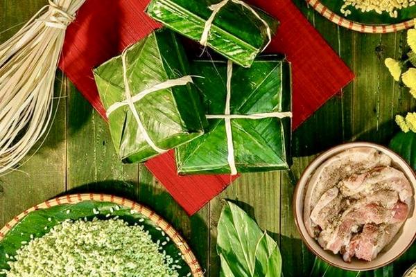 Gói trọn thời gian trong sắc xanh bánh chưng ngày Tết