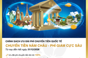 BAC A BANK tăng ưu đãi chuyển tiền quốc tế năm 2026