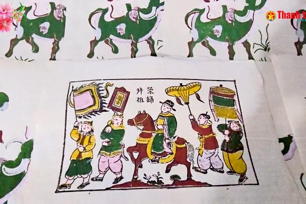 A lô Thanh tra: Làng tranh dân gian Đông Hồ - Sắc Xuân Bính Ngọ trên giấy điệp