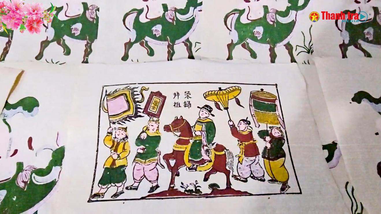 A lô Thanh tra: Làng tranh dân gian Đông Hồ - Sắc Xuân Bính Ngọ trên giấy điệp