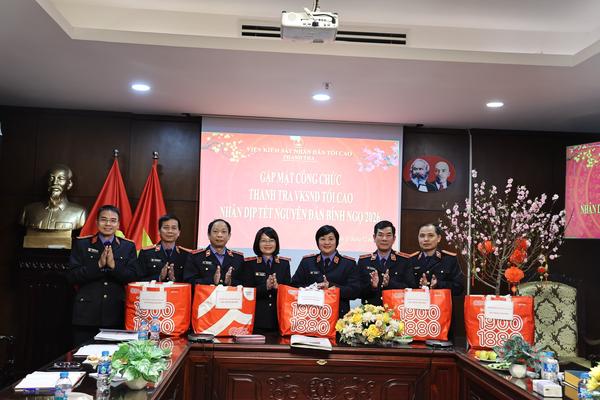 Thanh tra VKSND tối cao gặp mặt tri ân và chúc Tết công chức đơn vị