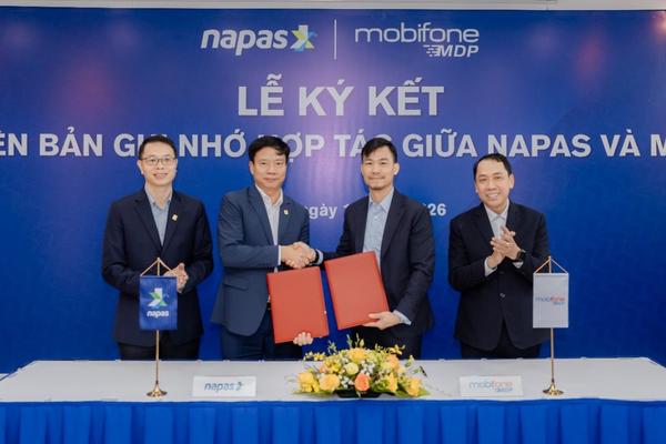 NAPAS và Công ty CP thanh toán số MDP ký Biên bản ghi nhớ hợp tác, thúc đẩy phát triển hạ tầng thanh toán quốc gia