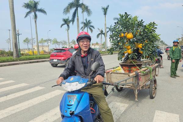 Nghề "vận chuyển mùa Xuân" trên phố thị Hà Tĩnh