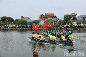 Thanh Hóa: Hội đua thuyền Trù Ninh tưng bừng ngày Tết