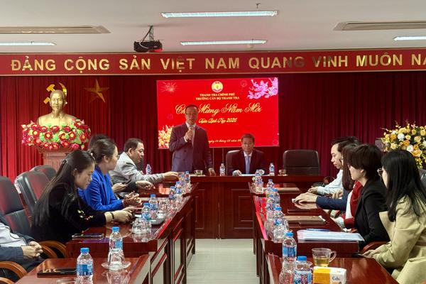 Phó Tổng Thanh tra Lê Tiến Đạt gặp mặt, chúc mừng năm mới Trường Cán bộ Thanh tra