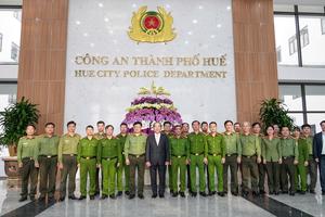 Thứ trưởng Trần Quốc Tỏ: Công an TP Huế cần chủ động đấu tranh hiệu quả với tội phạm