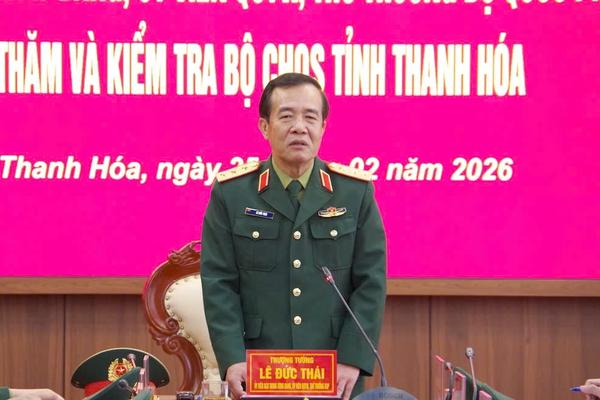 Thứ trưởng Bộ Quốc phòng kiểm tra công tác quân sự, quốc phòng tại Thanh Hóa