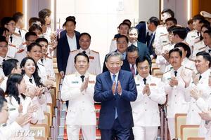 Tổng Bí thư Tô Lâm thăm và chúc Tết cán bộ, chiến sỹ Cục An ninh điều tra