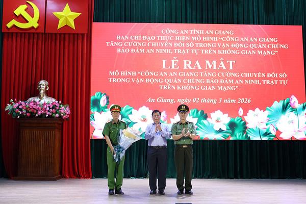 Công an An Giang ra mắt mô hình tuyên truyền bảo đảm an ninh, trật tự trên không gian mạng