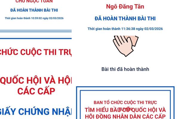 Cuộc thi trực tuyến Tìm hiểu bầu cử Quốc hội và HĐND các cấp