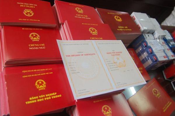 Bỏ quy định Bộ Giáo dục và Đào tạo in phôi văn bằng, chứng chỉ