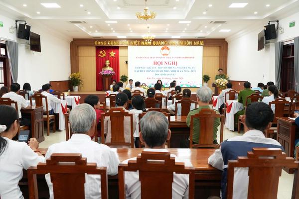 Ứng cử viên HĐND TP Huế tiếp xúc cử tri tại xã Khe Tre: Khẳng định trách nhiệm trước Nhân dân