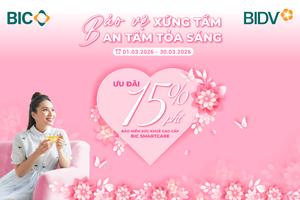BIC ưu đãi 15% phí bảo hiểm sức khoẻ cao cấp mừng Ngày Quốc tế Phụ nữ