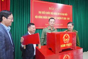 Thanh Hoá: Thiếu tướng Tô Anh Dũng kiểm tra công tác tổ chức bầu cử