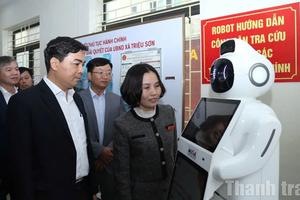 Chủ tịch UBND tỉnh Thanh Hóa kiểm tra công tác chuẩn bị bầu cử tại xã Triệu Sơn