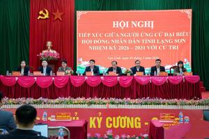 Các ứng cử viên đại biểu HĐND tỉnh Lạng Sơn tiếp xúc cử tri, vận động bầu cử